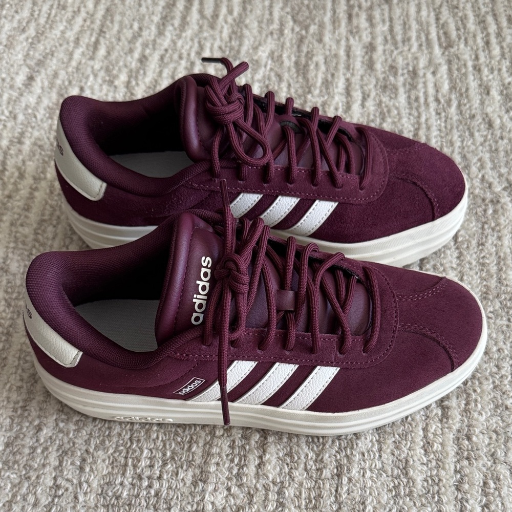 Adidas Burgundy Sneakers